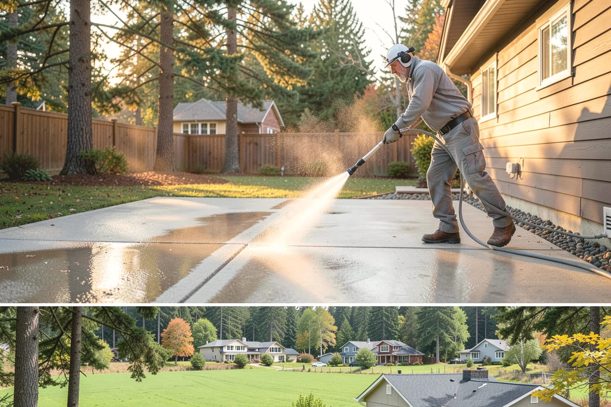 Spring Exterior Cleaning in Lyman, Skagit County, WA - Late March through May is ideal, once the heavy rains ease but before summer sun locks winter growth into the surface.