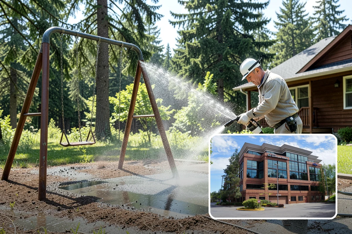 Spring Exterior Cleaning in Mountlake Terrace, Snohomish County, WA - Removes the algae and pollen that accumulate over a soggy Washington winter