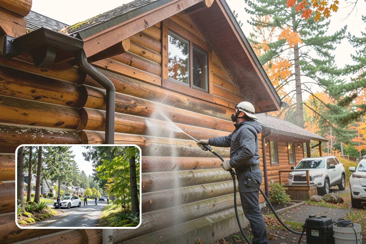Spring Exterior Cleaning in Normandy Park, King County, WA - Removes the algae and pollen that accumulate over a soggy Washington winter