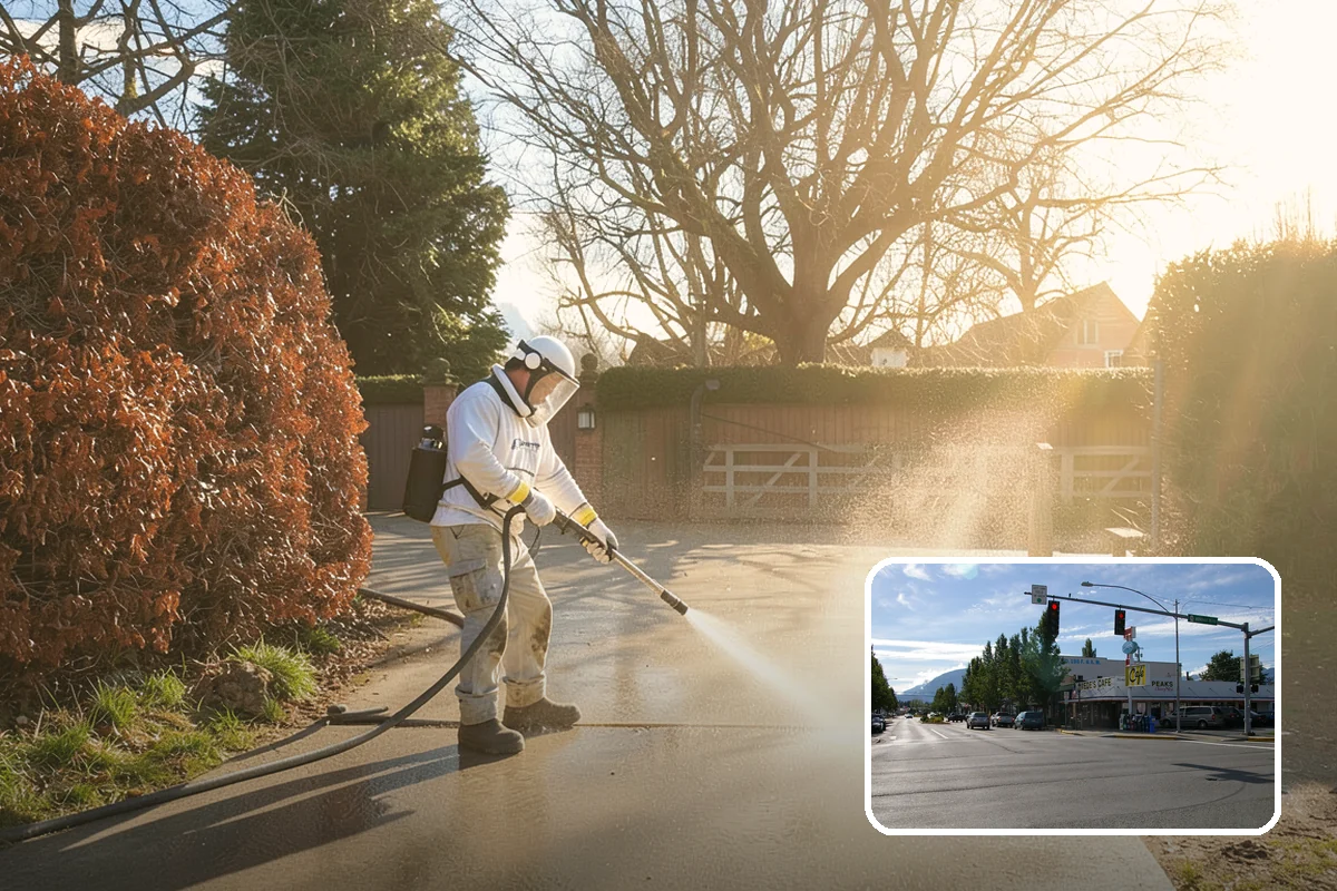 Spring Exterior Cleaning in North Bend, King County, WA - Removes the algae and pollen that accumulate over a soggy Washington winter