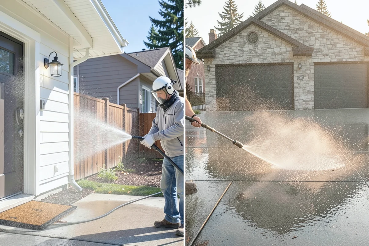 Spring Exterior Cleaning in Roy, Pierce County, WA - Walk the property and identify shaded, growth-prone zones