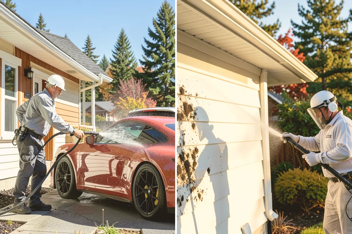 Spring Exterior Cleaning in Sammamish, King County, WA - Walk the property and identify shaded, growth-prone zones