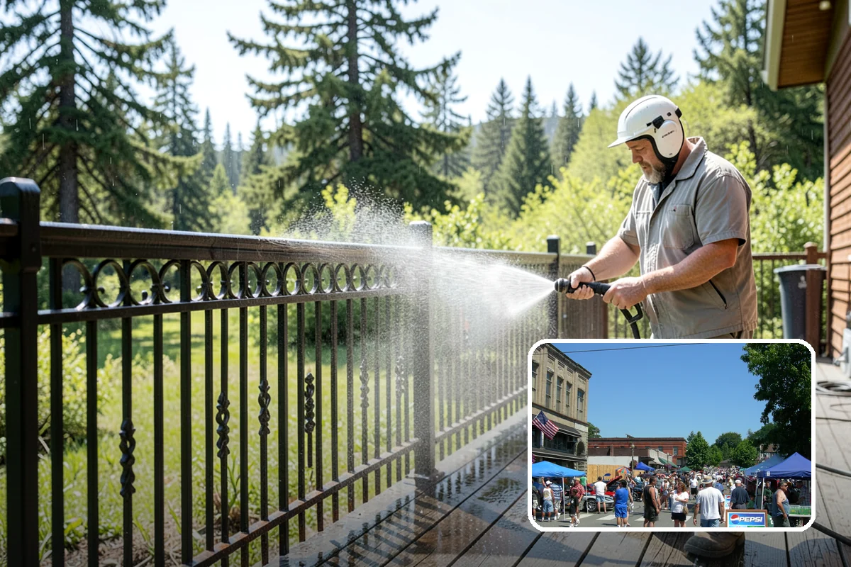 Spring Exterior Cleaning in Snohomish, Snohomish County, WA - Removes the algae and pollen that accumulate over a soggy Washington winter