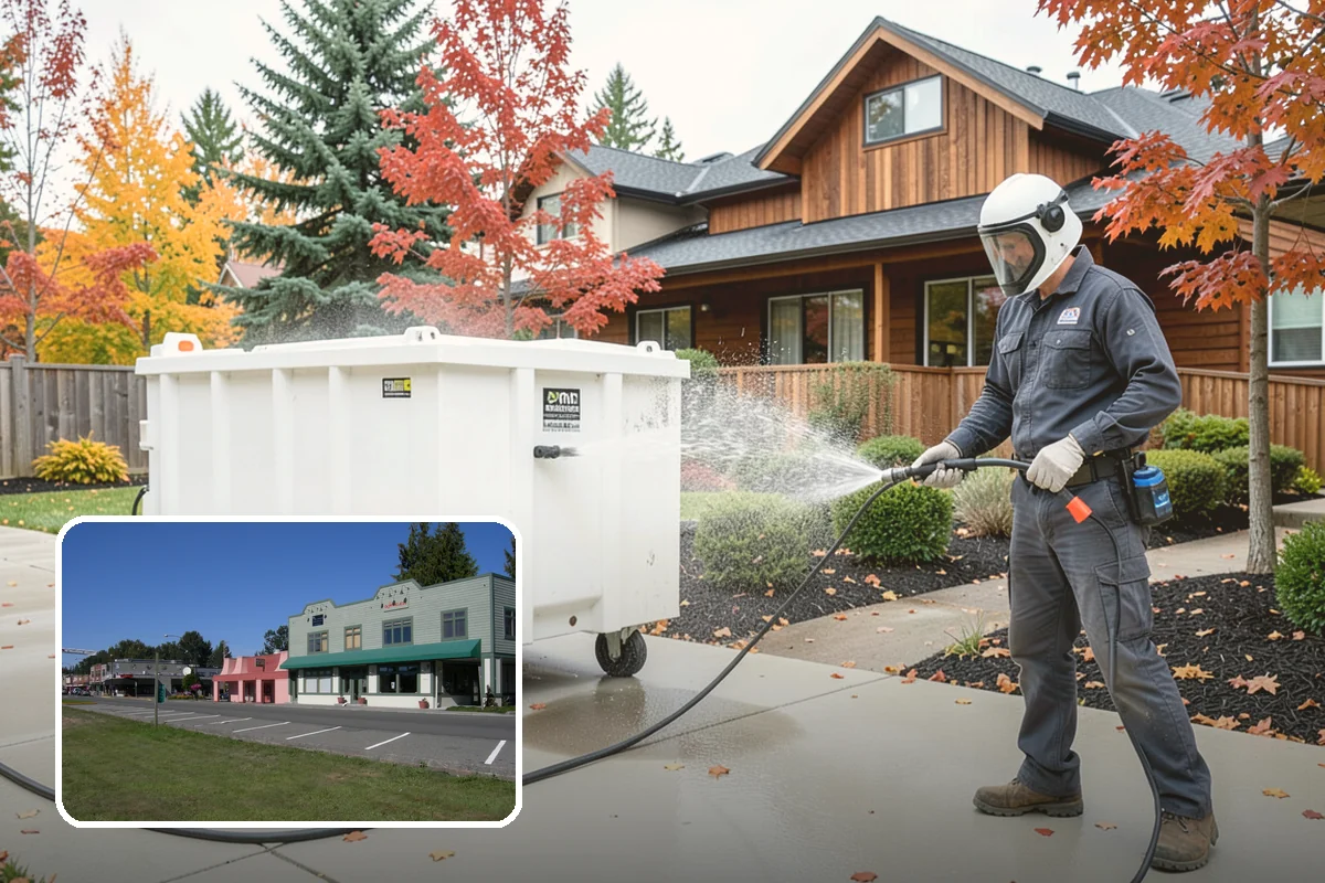 Spring Exterior Cleaning in Snoqualmie, King County, WA - Removes the algae and pollen that accumulate over a soggy Washington winter
