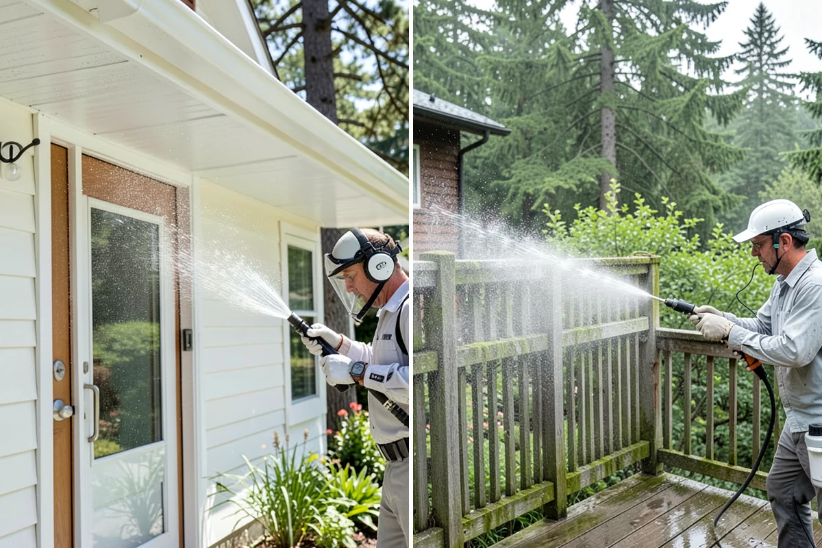 Spring Exterior Cleaning in Snoqualmie, King County, WA - Walk the property and identify shaded, growth-prone zones