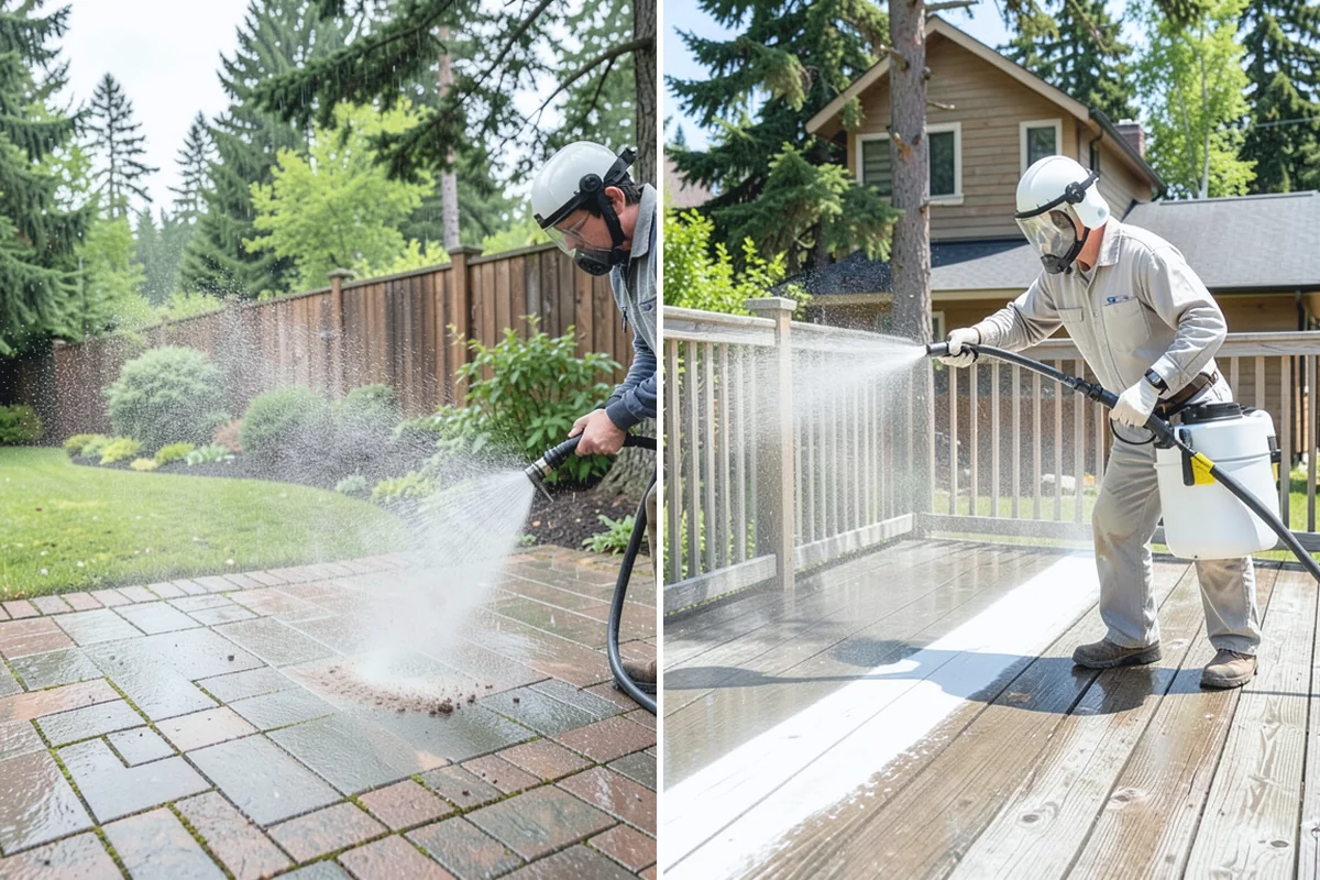 Spring Exterior Cleaning in Wilkeson, Pierce County, WA - Walk the property and identify shaded, growth-prone zones