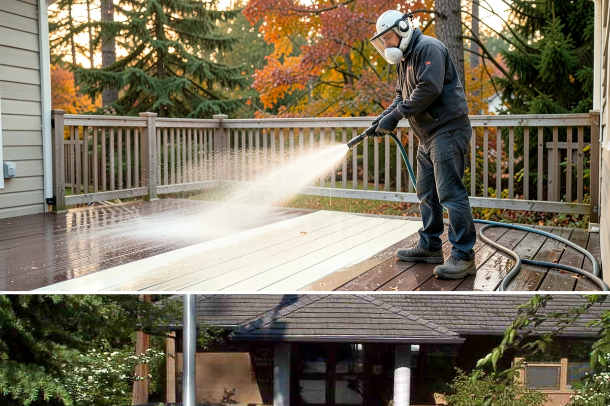 Spring Exterior Cleaning in Yarrow Point, King County, WA - Late March through May is ideal, once the heavy rains ease but before summer sun locks winter growth into the surface.
