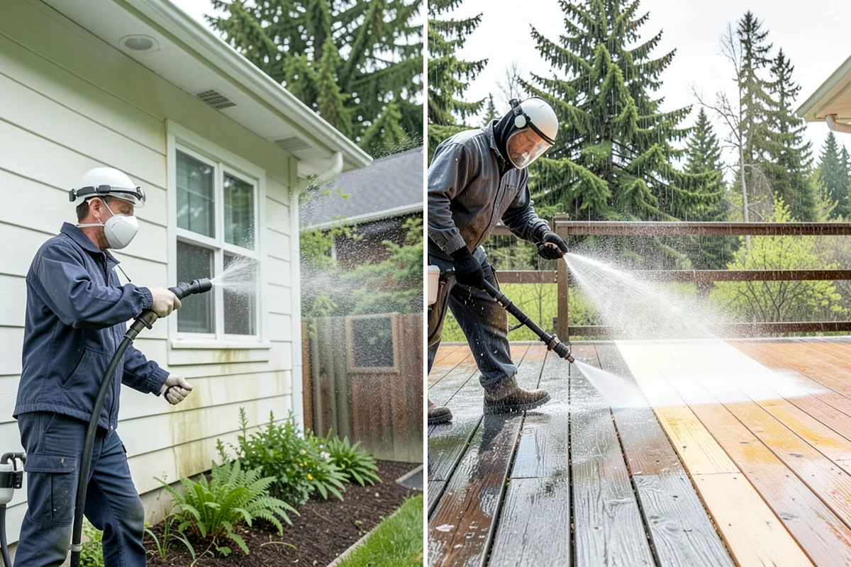Stain Stripping in Arlington, Snohomish County, WA - Test the coating and confirm the right stripping approach