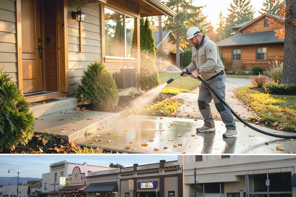 Stain Stripping in Burlington, Skagit County, WA - Ideal in the drier months so the stripped surface can dry fully before new stain or sealer is applied.