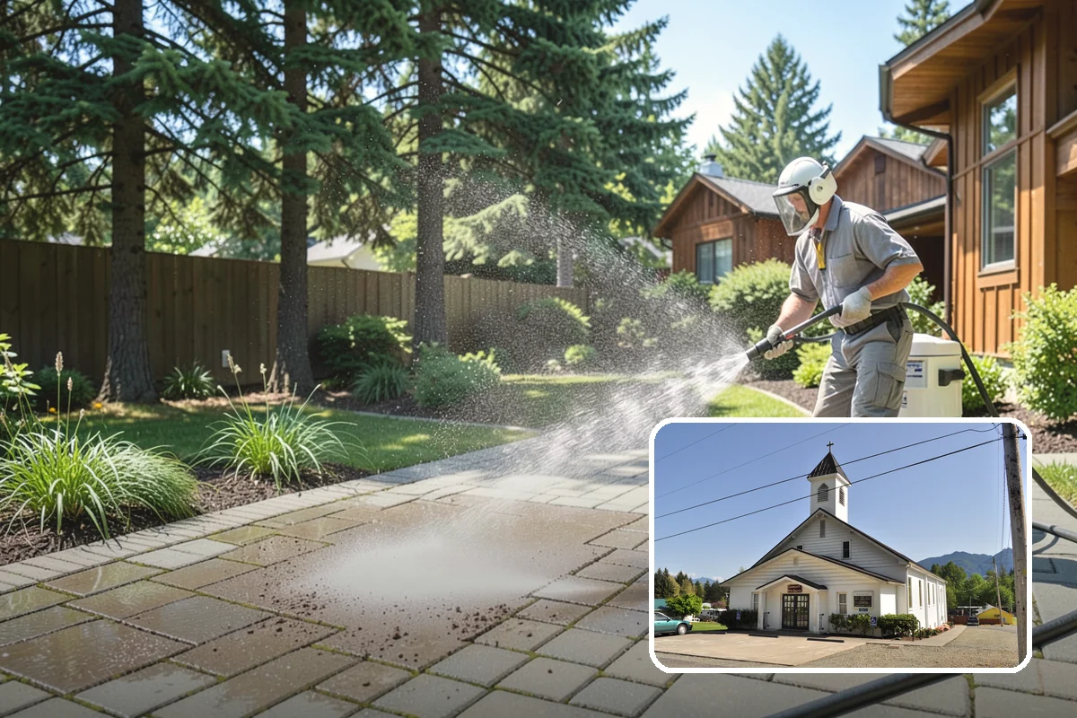 Stain Stripping in Concrete, Skagit County, WA - Removes failing coatings and old sealers cleanly