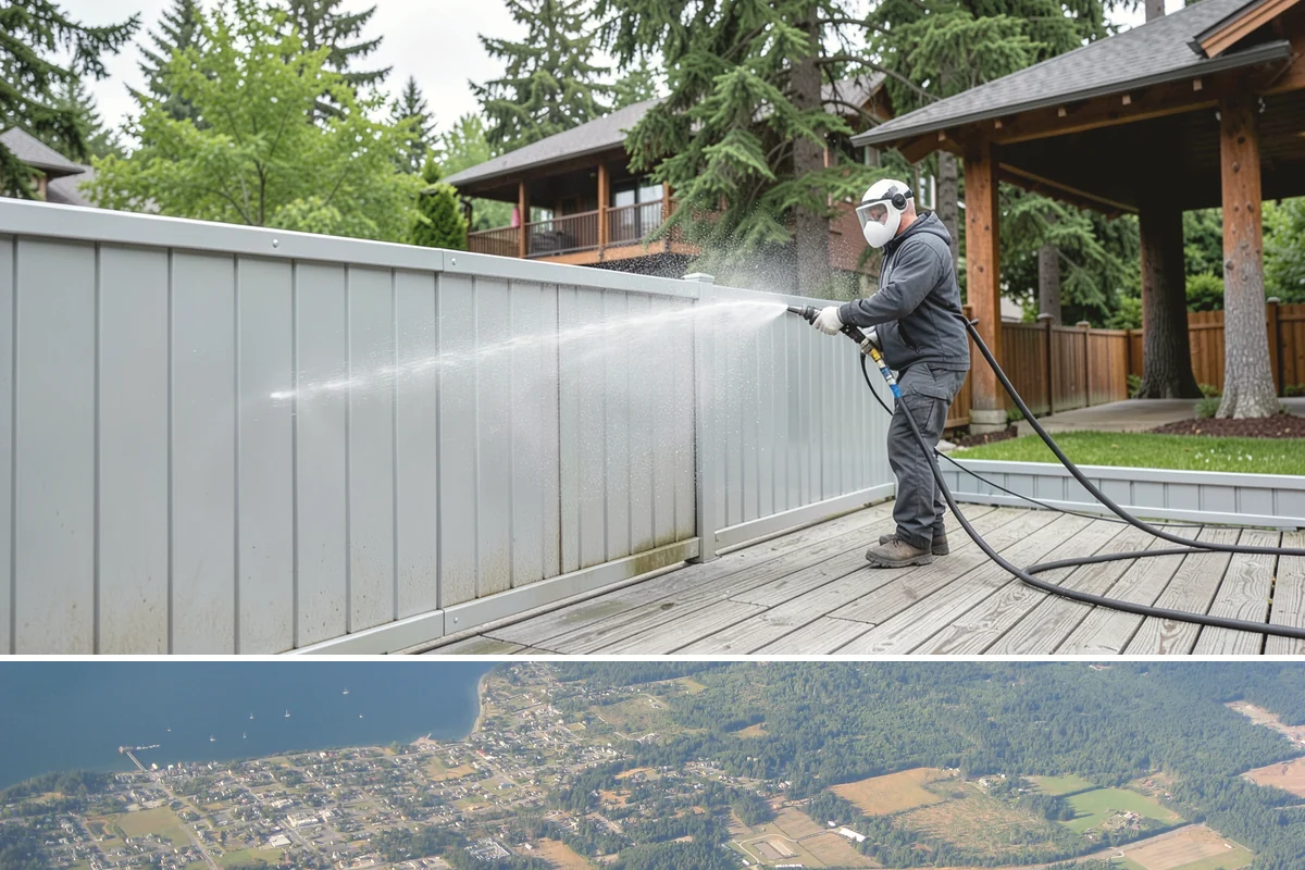 Stain Stripping in Coupeville, Island County, WA - Ideal in the drier months so the stripped surface can dry fully before new stain or sealer is applied.