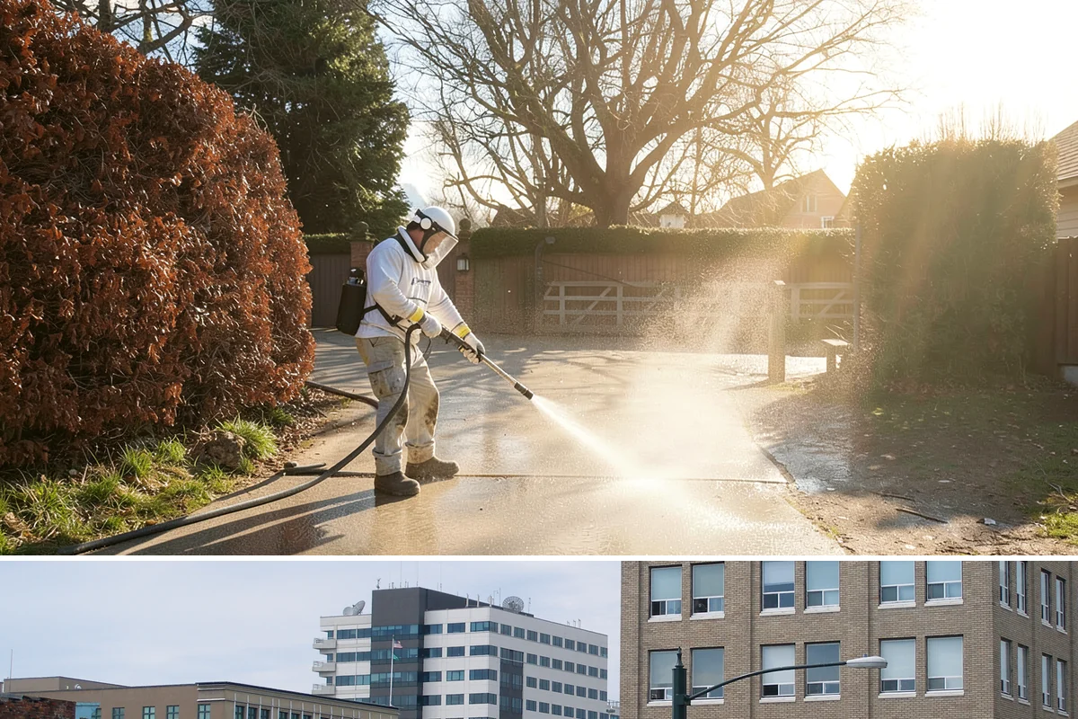 Stain Stripping in Everett, Snohomish County, WA - Ideal in the drier months so the stripped surface can dry fully before new stain or sealer is applied.