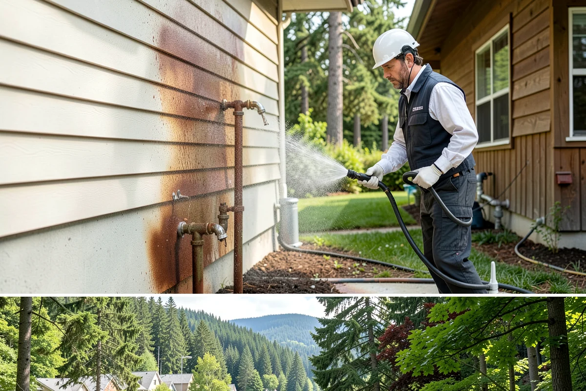 Stain Stripping in Lake Forest Park, King County, WA - Ideal in the drier months so the stripped surface can dry fully before new stain or sealer is applied.