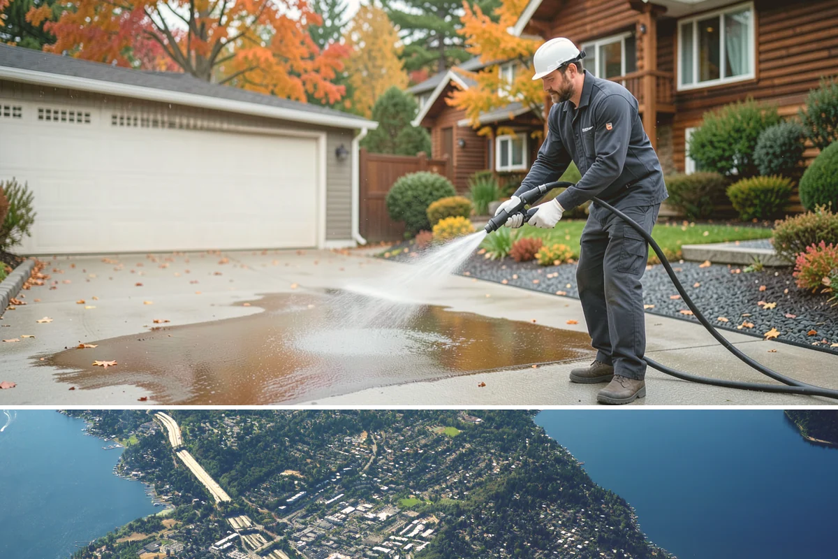 Stain Stripping in Mercer Island, King County, WA - Ideal in the drier months so the stripped surface can dry fully before new stain or sealer is applied.
