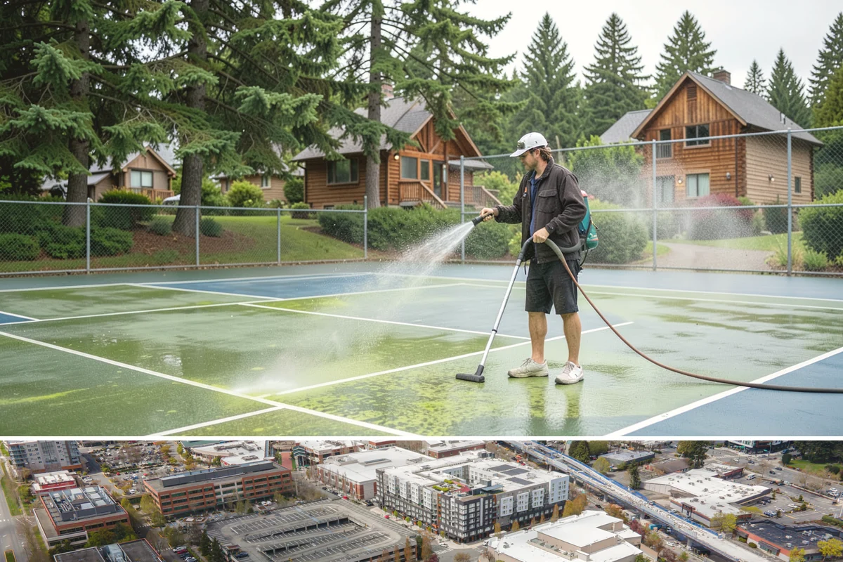Stain Stripping in Redmond, King County, WA - Ideal in the drier months so the stripped surface can dry fully before new stain or sealer is applied.