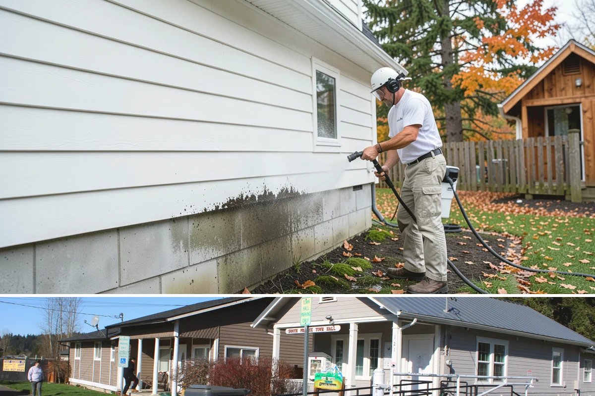 Stain Stripping in South Prairie, Pierce County, WA - Ideal in the drier months so the stripped surface can dry fully before new stain or sealer is applied.
