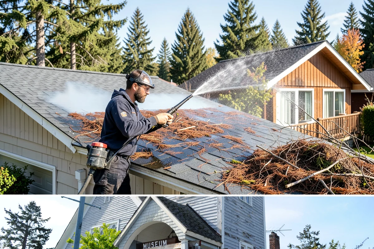 Stain Stripping in Steilacoom, Pierce County, WA - Ideal in the drier months so the stripped surface can dry fully before new stain or sealer is applied.