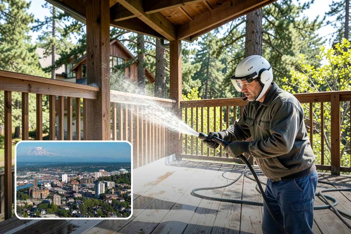 Stain Stripping in Tacoma, Pierce County, WA - Removes failing coatings and old sealers cleanly