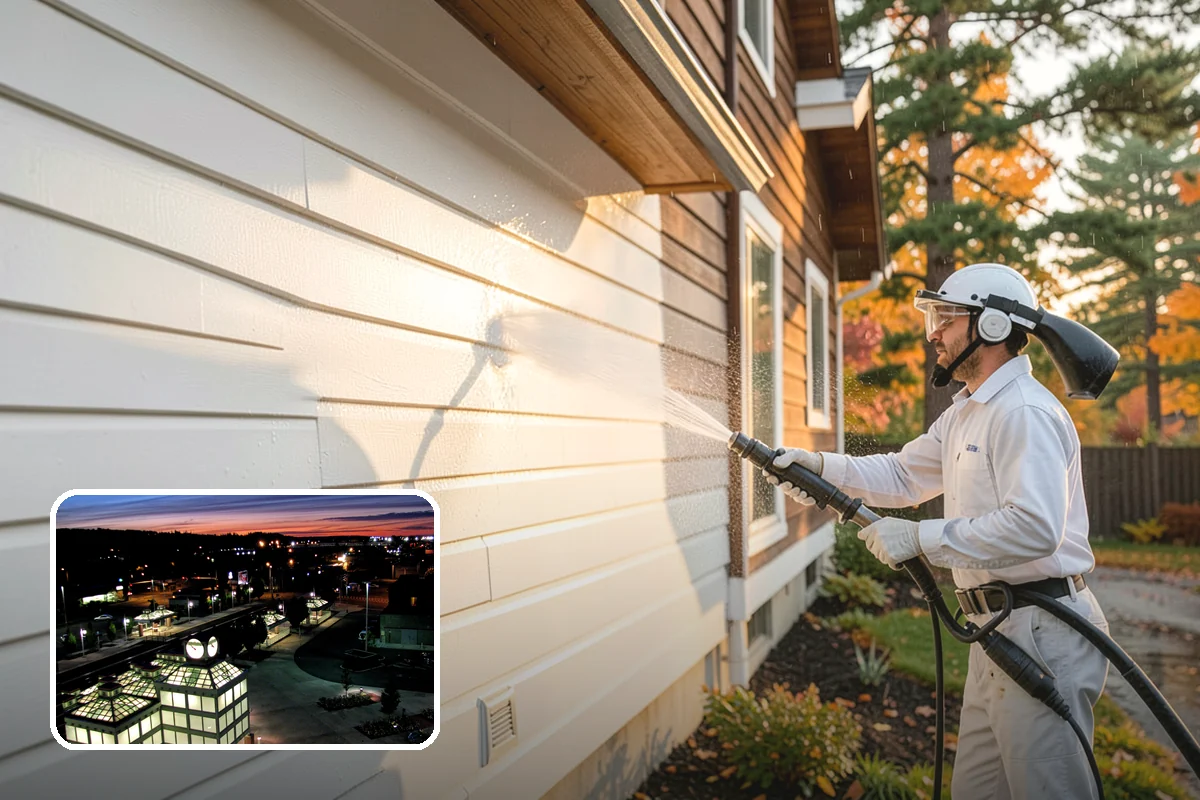 Stair Cleaning in Auburn, King County, WA - Removes the slick growth that causes stair falls