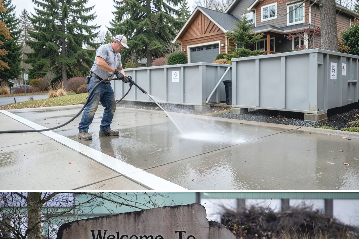Stair Cleaning in Buckley, Pierce County, WA - Clean exterior stairs before the fall rains return to keep footing safe through winter.