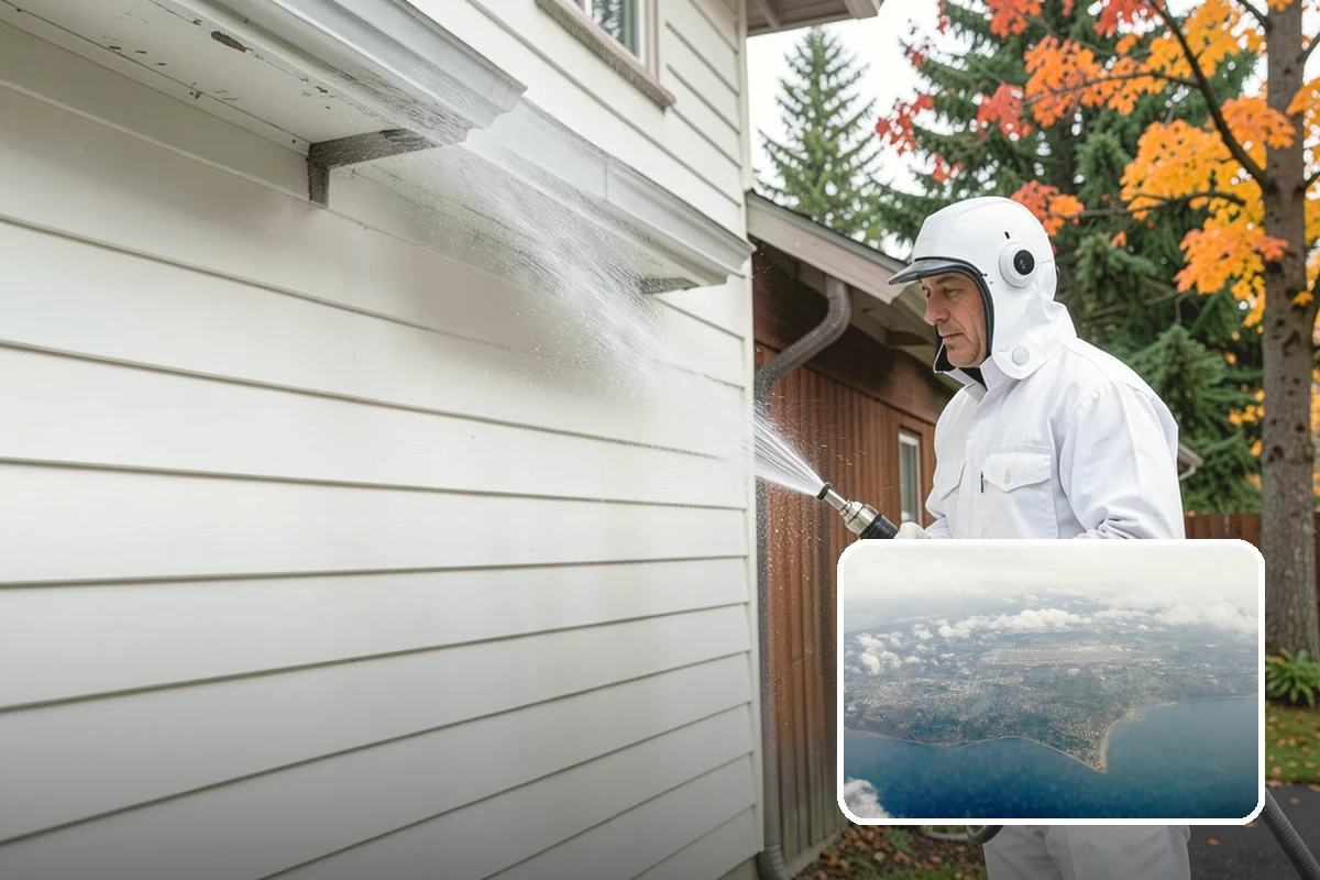 Stair Cleaning in Burien, King County, WA - Removes the slick growth that causes stair falls