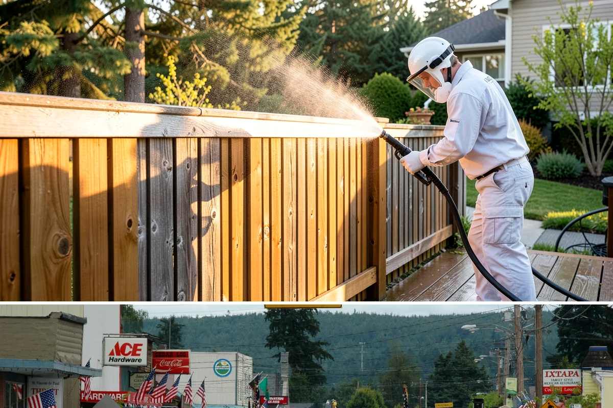 Stair Cleaning in Carnation, King County, WA - Clean exterior stairs before the fall rains return to keep footing safe through winter.