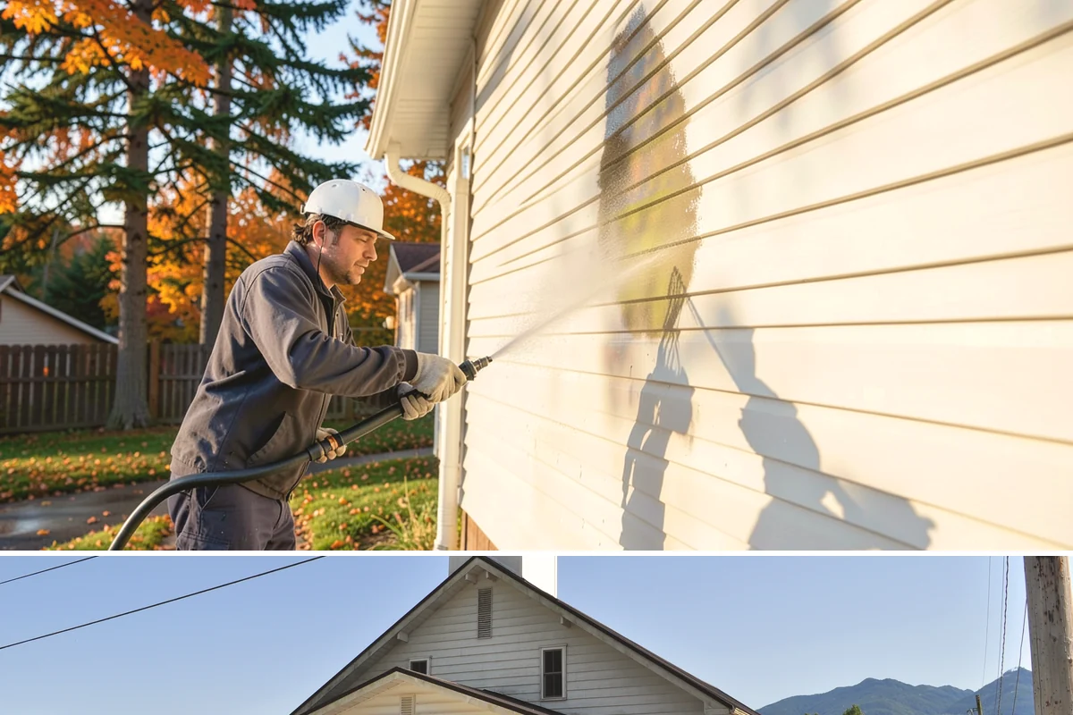 Stair Cleaning in Concrete, Skagit County, WA - Clean exterior stairs before the fall rains return to keep footing safe through winter.