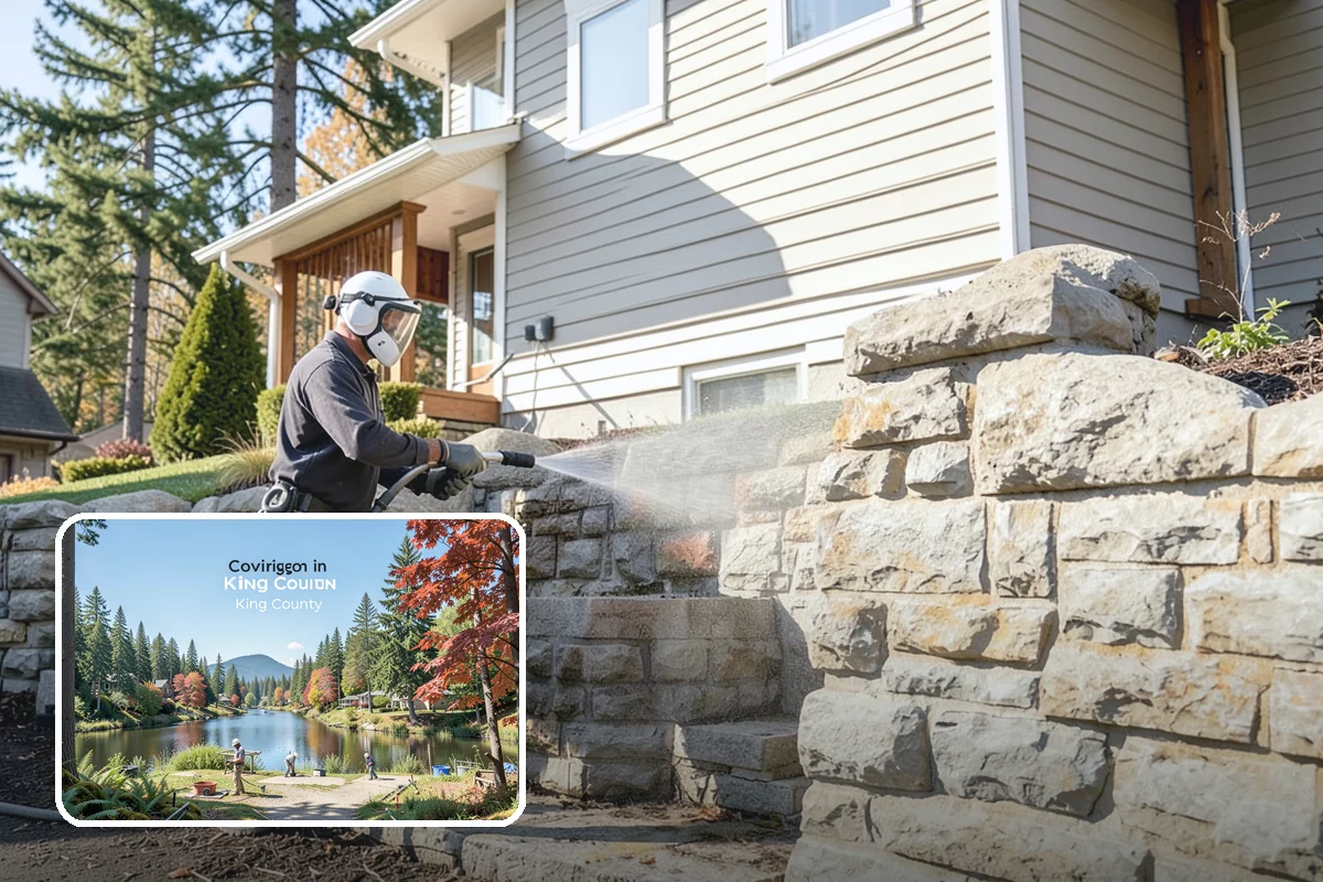 Stair Cleaning in Covington, King County, WA - Removes the slick growth that causes stair falls