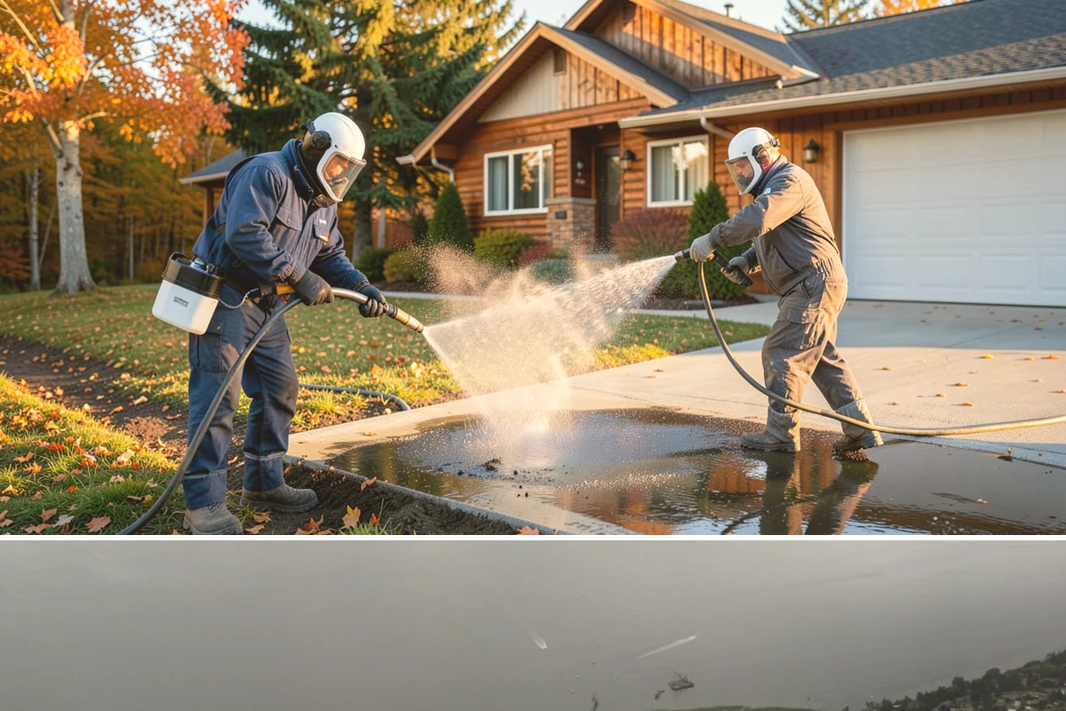 Stair Cleaning in Des Moines, King County, WA - Clean exterior stairs before the fall rains return to keep footing safe through winter.