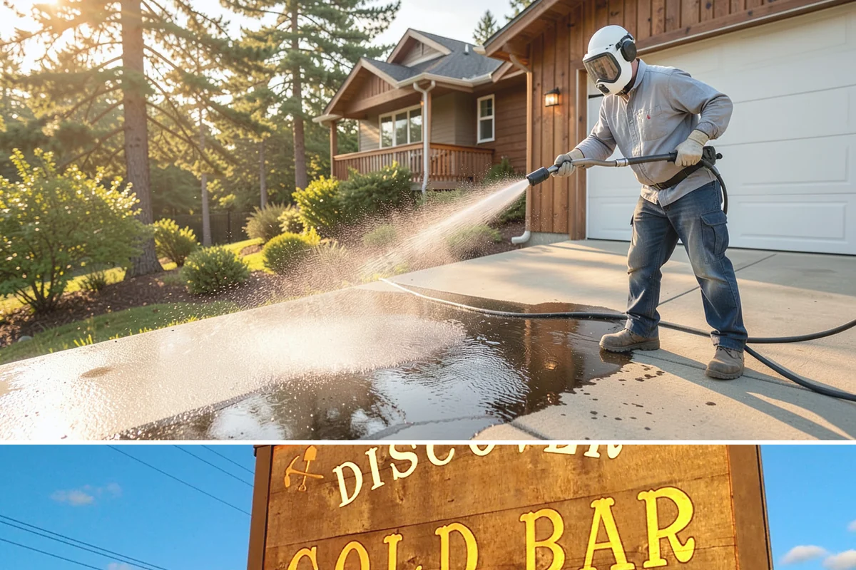 Stair Cleaning in Gold Bar, Snohomish County, WA - Clean exterior stairs before the fall rains return to keep footing safe through winter.
