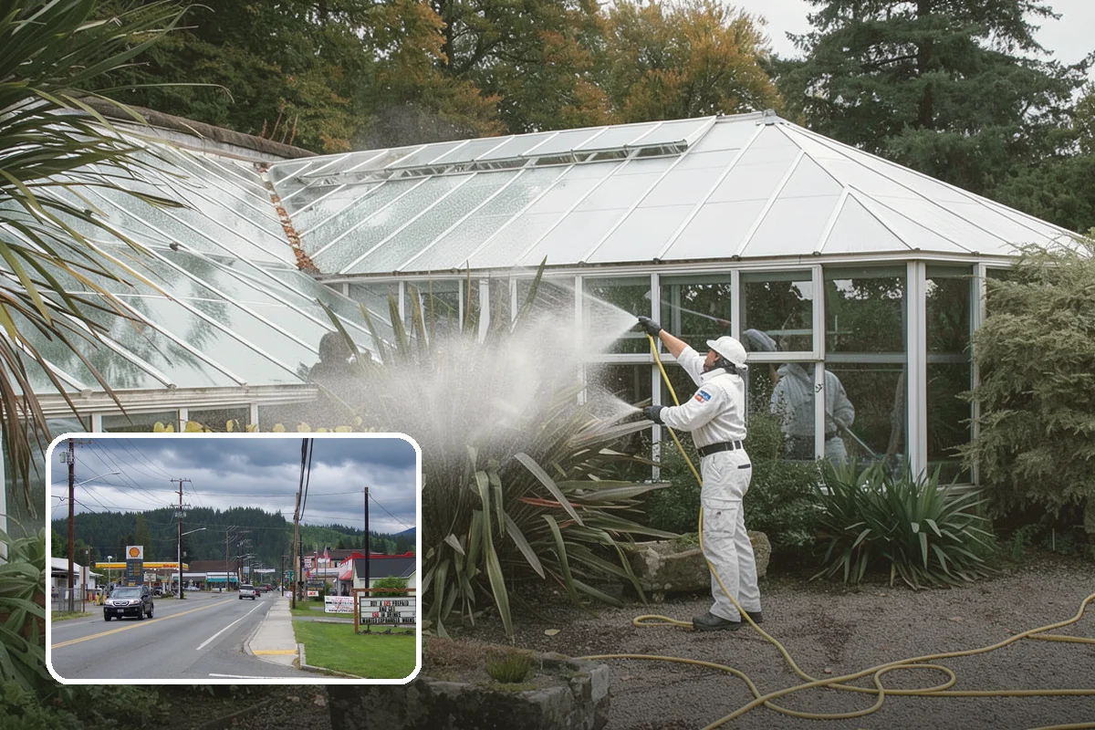 Stair Cleaning in Granite Falls, Snohomish County, WA - Removes the slick growth that causes stair falls