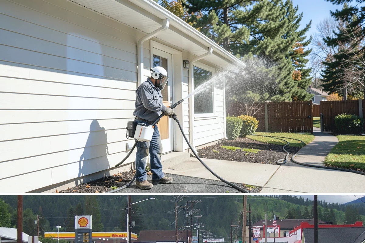 Stair Cleaning in Granite Falls, Snohomish County, WA - Clean exterior stairs before the fall rains return to keep footing safe through winter.
