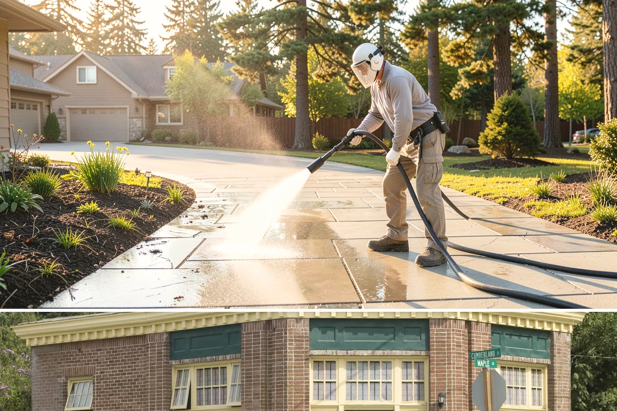 Stair Cleaning in Hamilton, Skagit County, WA - Clean exterior stairs before the fall rains return to keep footing safe through winter.