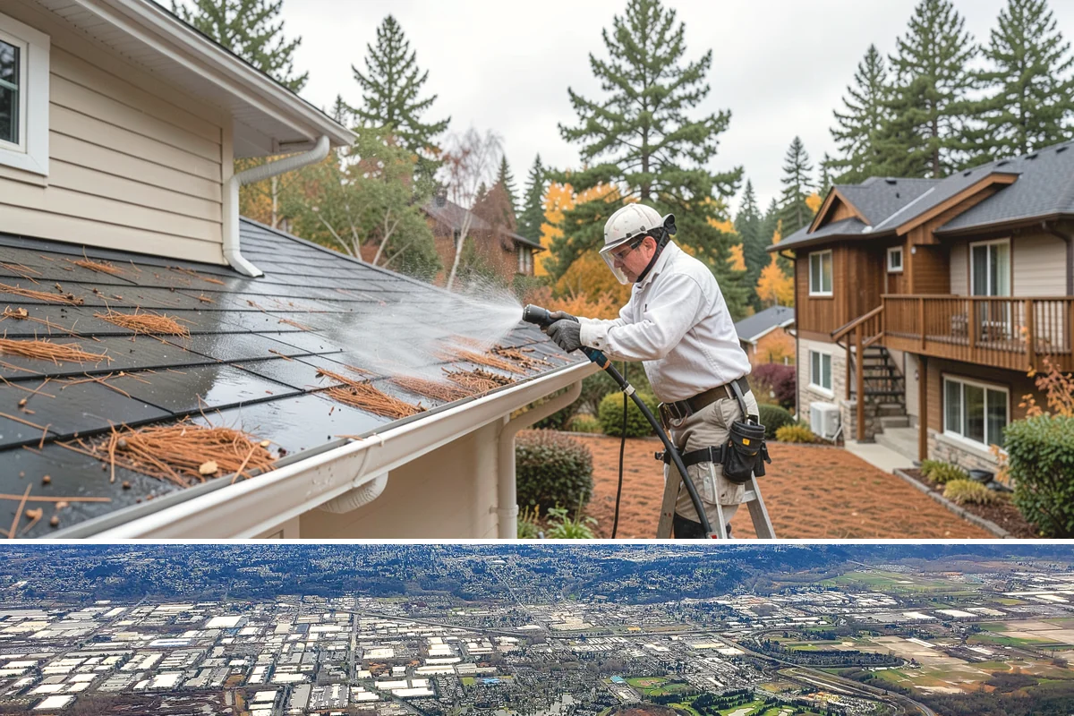 Stair Cleaning in Kent, King County, WA - Clean exterior stairs before the fall rains return to keep footing safe through winter.