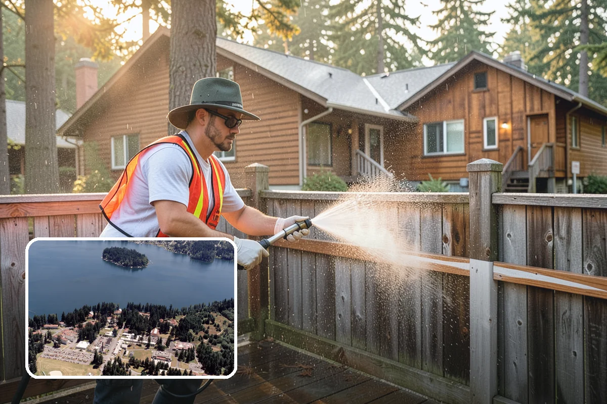 Stair Cleaning in Lakewood, Pierce County, WA - Removes the slick growth that causes stair falls