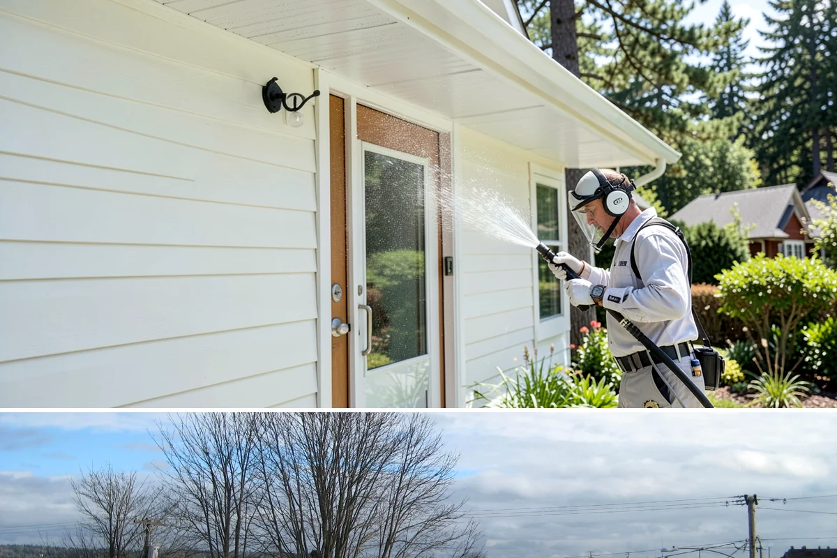Stair Cleaning in Langley, Island County, WA - Clean exterior stairs before the fall rains return to keep footing safe through winter.