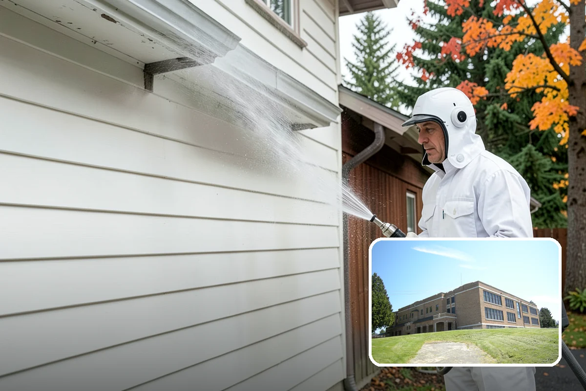 Stair Cleaning in Maple Valley, King County, WA - Removes the slick growth that causes stair falls