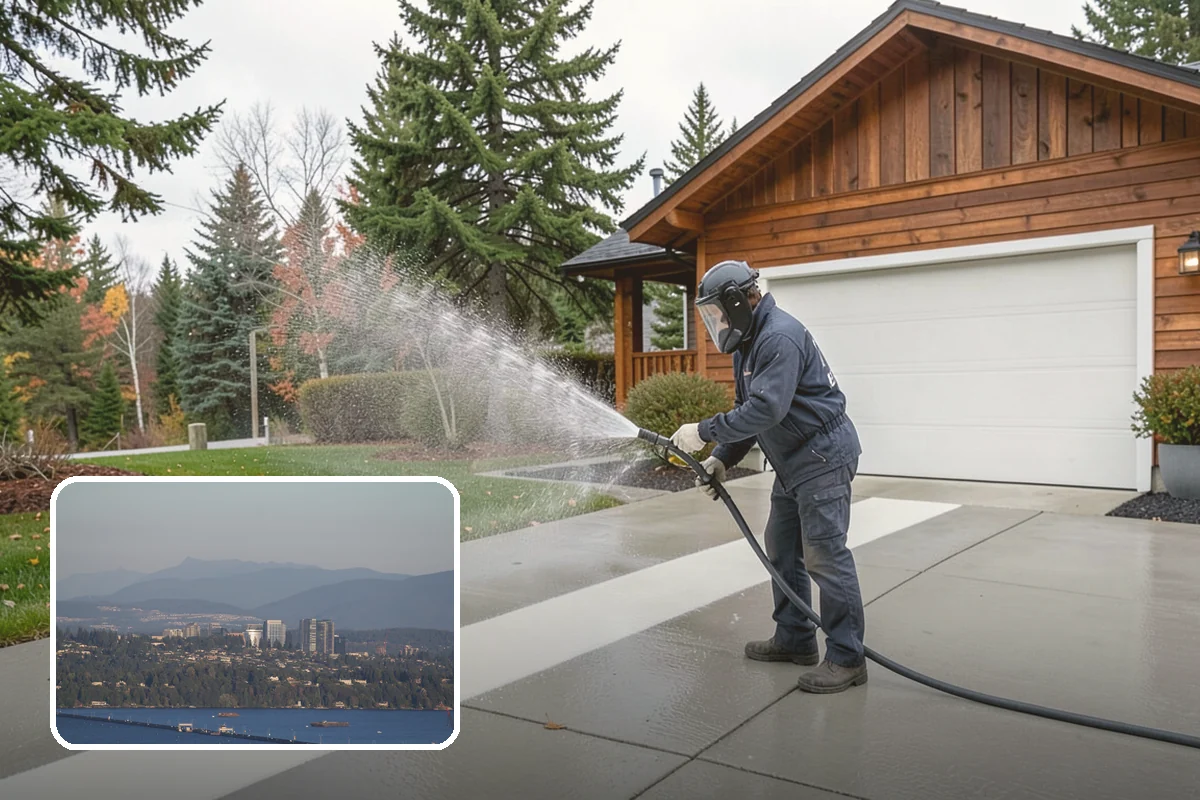 Stair Cleaning in Medina, King County, WA - Removes the slick growth that causes stair falls