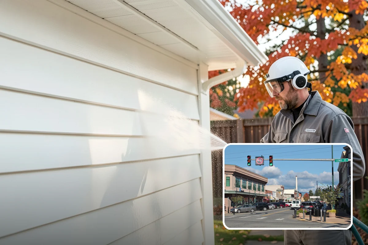 Stair Cleaning in Monroe, Snohomish County, WA - Removes the slick growth that causes stair falls