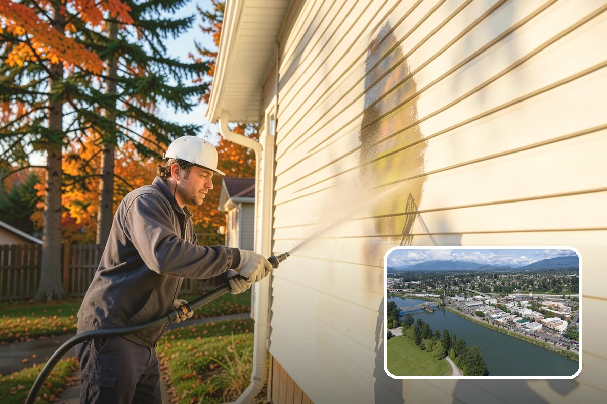 Stair Cleaning in Mount Vernon, Skagit County, WA - Removes the slick growth that causes stair falls