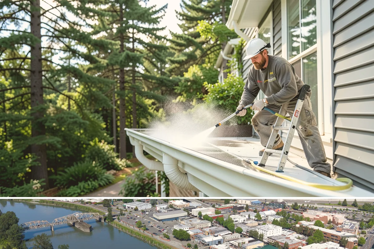 Stair Cleaning in Mount Vernon, Skagit County, WA - Clean exterior stairs before the fall rains return to keep footing safe through winter.