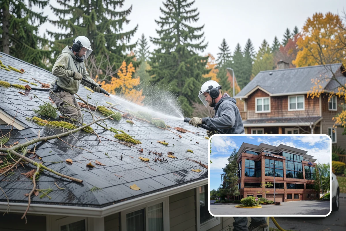 Stair Cleaning in Mountlake Terrace, Snohomish County, WA - Removes the slick growth that causes stair falls