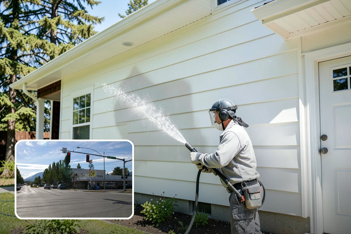Stair Cleaning in North Bend, King County, WA - Removes the slick growth that causes stair falls