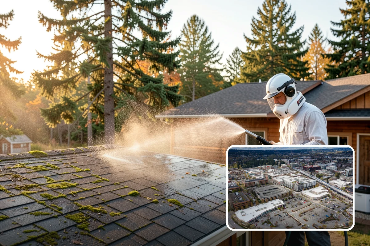 Stair Cleaning in Redmond, King County, WA - Removes the slick growth that causes stair falls