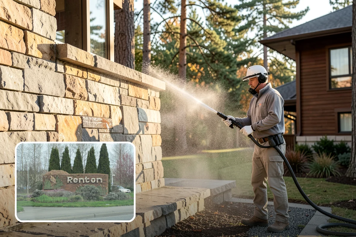 Stair Cleaning in Renton, King County, WA - Removes the slick growth that causes stair falls
