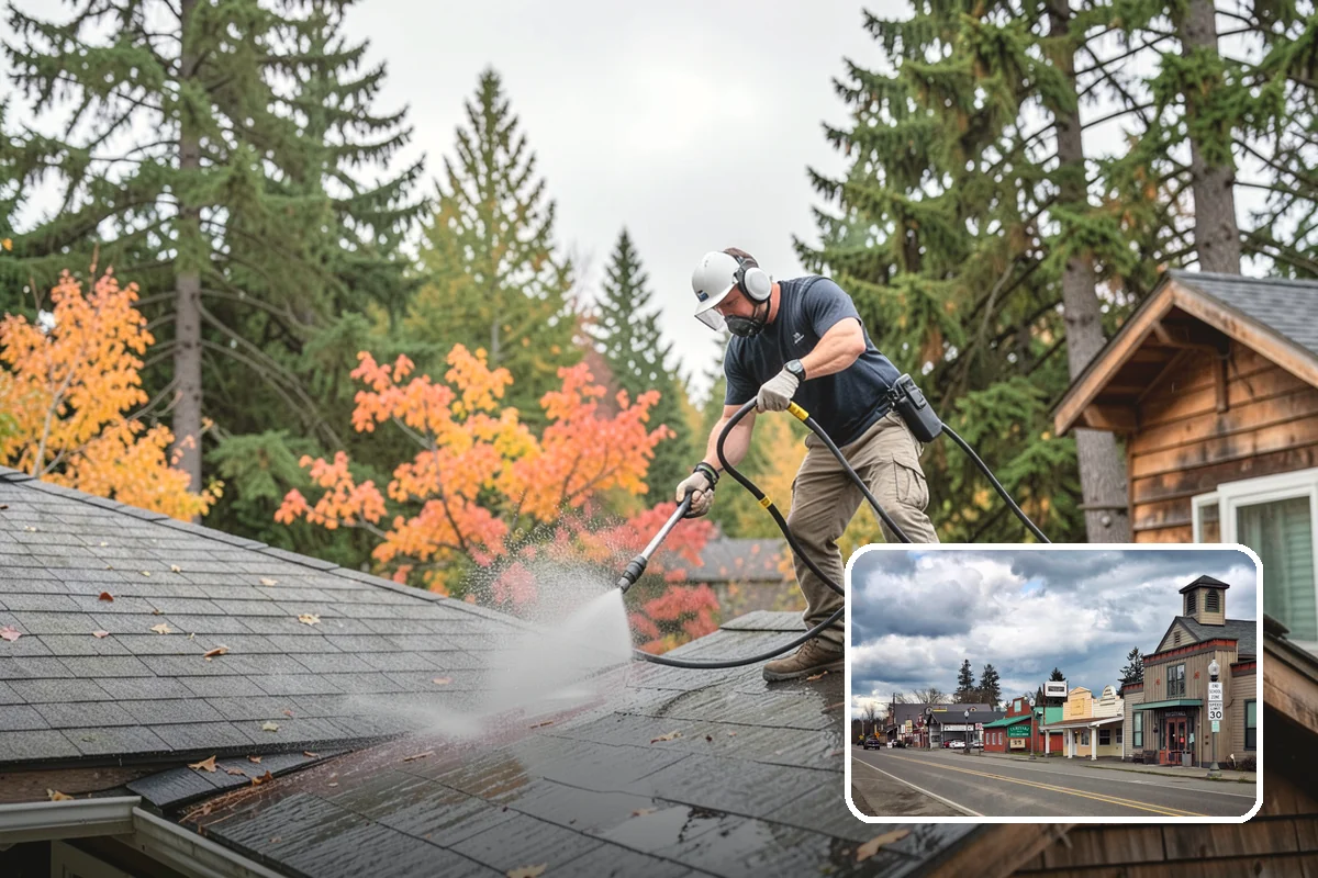 Stair Cleaning in Roy, Pierce County, WA - Removes the slick growth that causes stair falls