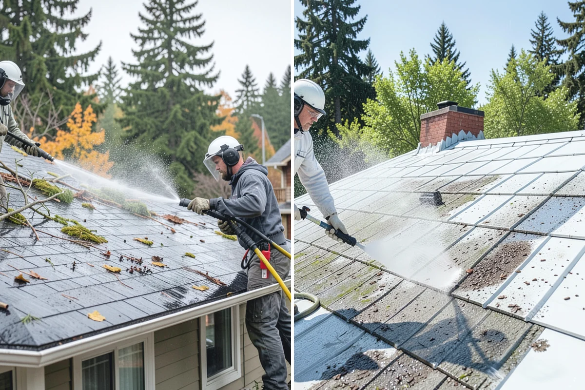 Stair Cleaning in Skykomish, King County, WA - Clear debris and pre-treat treads and risers