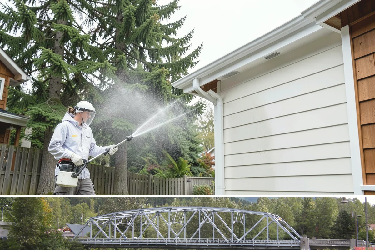 Stair Cleaning in Skykomish, King County, WA - Clean exterior stairs before the fall rains return to keep footing safe through winter.