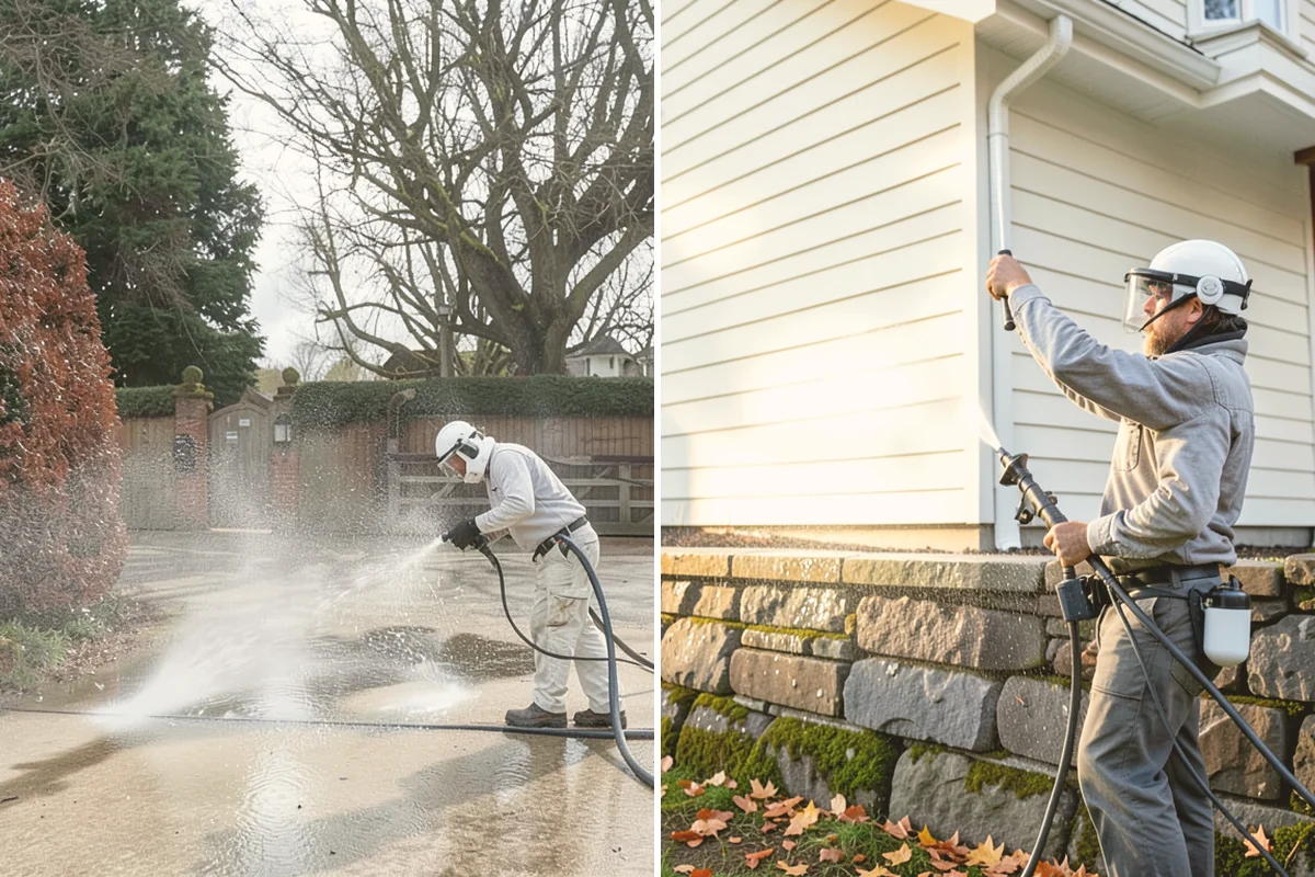 Stair Cleaning in Snohomish, Snohomish County, WA - Clear debris and pre-treat treads and risers