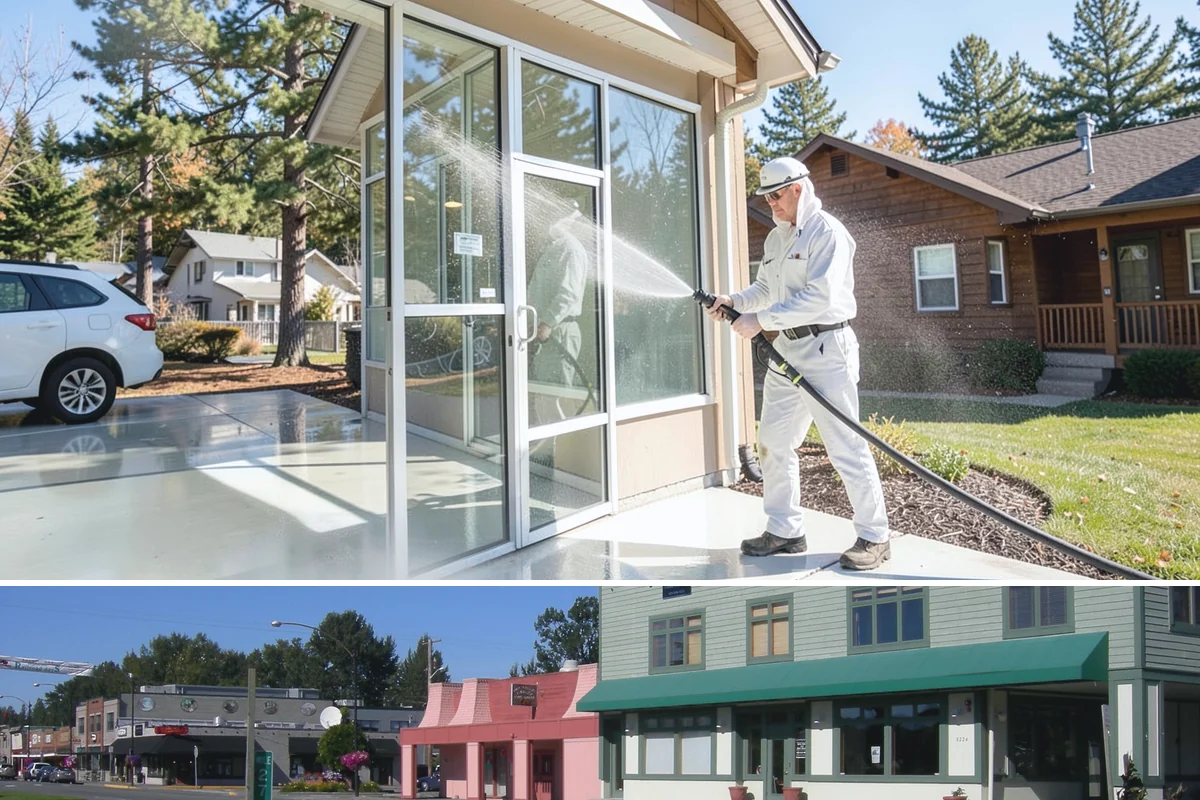 Stair Cleaning in Snoqualmie, King County, WA - Clean exterior stairs before the fall rains return to keep footing safe through winter.